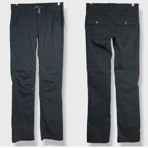 Prana Halle Pants Cropped Option Snaps Size 4 Women Straight Leg Outdoors Nylon